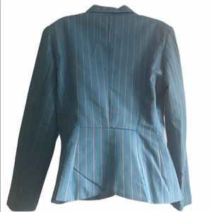 Metrostyle Teal Pinstripe Jacket